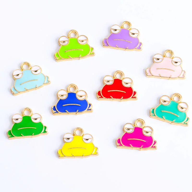 20Pcs/Lot 15*12mm Alloy Drip Oil Multicolor Frog Animal Charm for Jewelry Making DIY Earring Pendant Necklace Bracelet Accessory
20Pcs/Lot 15*12mm Alloy Drip Oil Multicolor Frog Animal Charm for Jewelry Making DIY Earring Pendant Necklace Bracelet Accessory