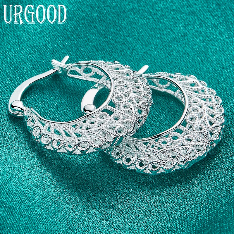 925 Sterling Silver Hollow U Circle Earring Clip For Women Party Engagement Wedding Fashion Jewelry Gift 
925 Sterling Silver Hollow U Circle Earring Clip For Women Party Engagement Wedding Fashion Jewelry Gift