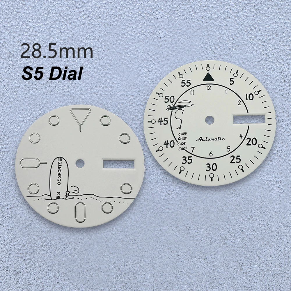 28.5mm S Logo Cartoon Dog Dial Fit NH36/4R36 Japanese Movement Green Luminous White High-Quality Watch Modified Accessories
28.5mm S Logo Cartoon Dog Dial Fit NH36/4R36 Japanese Movement Green Luminous White High-Quality Watch Modified Accessories