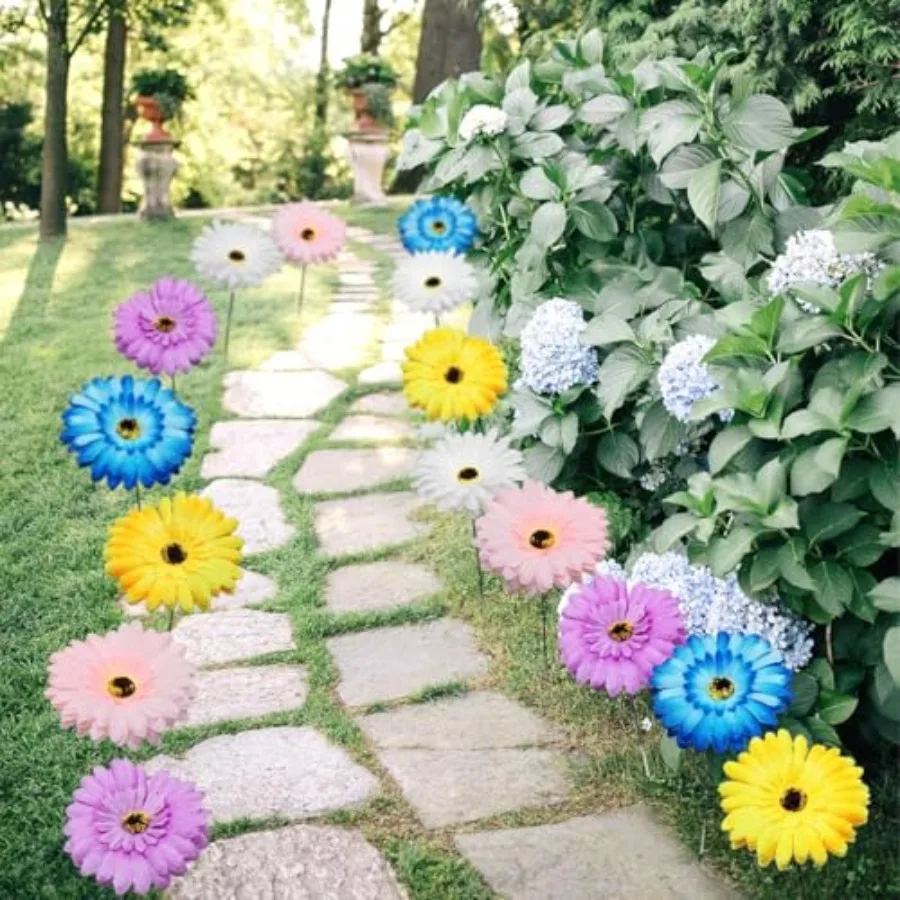 Daisy Garden Stakes Decor Daisy Garden Stakes Iron Crafts, Hand Forged Plant Pick Water Proof Flower Stick Décor for Patio, Law
Daisy Garden Stakes Decor Daisy Garden Stakes Iron Crafts, Hand Forged Plant Pick Water Proof Flower Stick Décor for Patio, Law