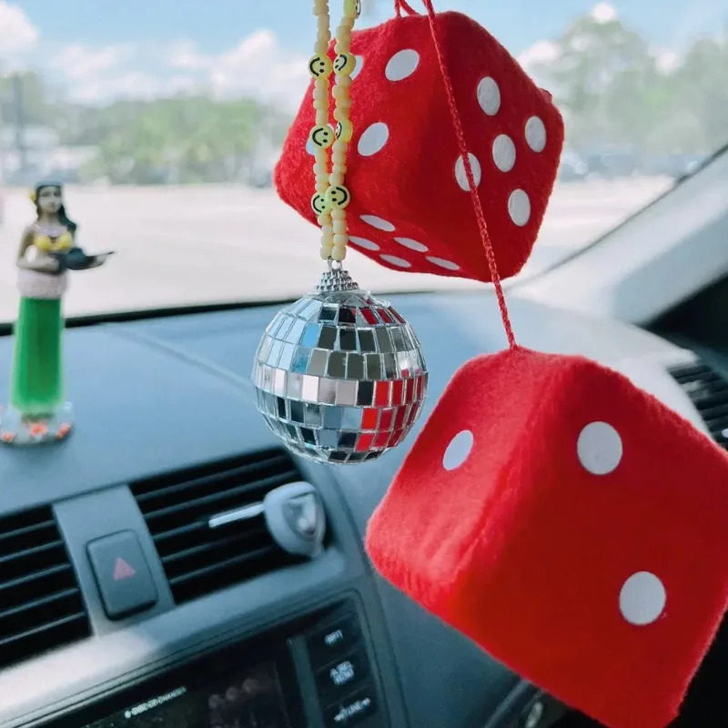 Rainbow Beaded Disco Car Mirror Accessory Disco Ball Hanging Pendant Car Charm Mirrorball Ornament Gift Window Hanger Decor Cute
Rainbow Beaded Disco Car Mirror Accessory Disco Ball Hanging Pendant Car Charm Mirrorball Ornament Gift Window Hanger Decor Cute