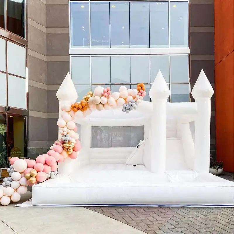 15x13ft Inflatable White Bounce Houses With Slide And Ball Pit White Bounce Castle Air Bouncer Combo Customization
15x13ft Inflatable White Bounce Houses With Slide And Ball Pit White Bounce Castle Air Bouncer Combo Customization