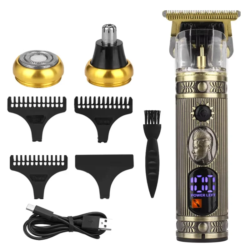 WAIKIL профессиональная машинка для стрижки волос 3-в-1 для мужчин, электробритва с зарядкой через USB, портативный триммер для волос в носу, набор для мужчин 
WAIKIL профессиональная машинка для стрижки волос 3-в-1 для мужчин, электробритва с зарядкой через USB, портативный триммер для волос в носу, набор для мужчин