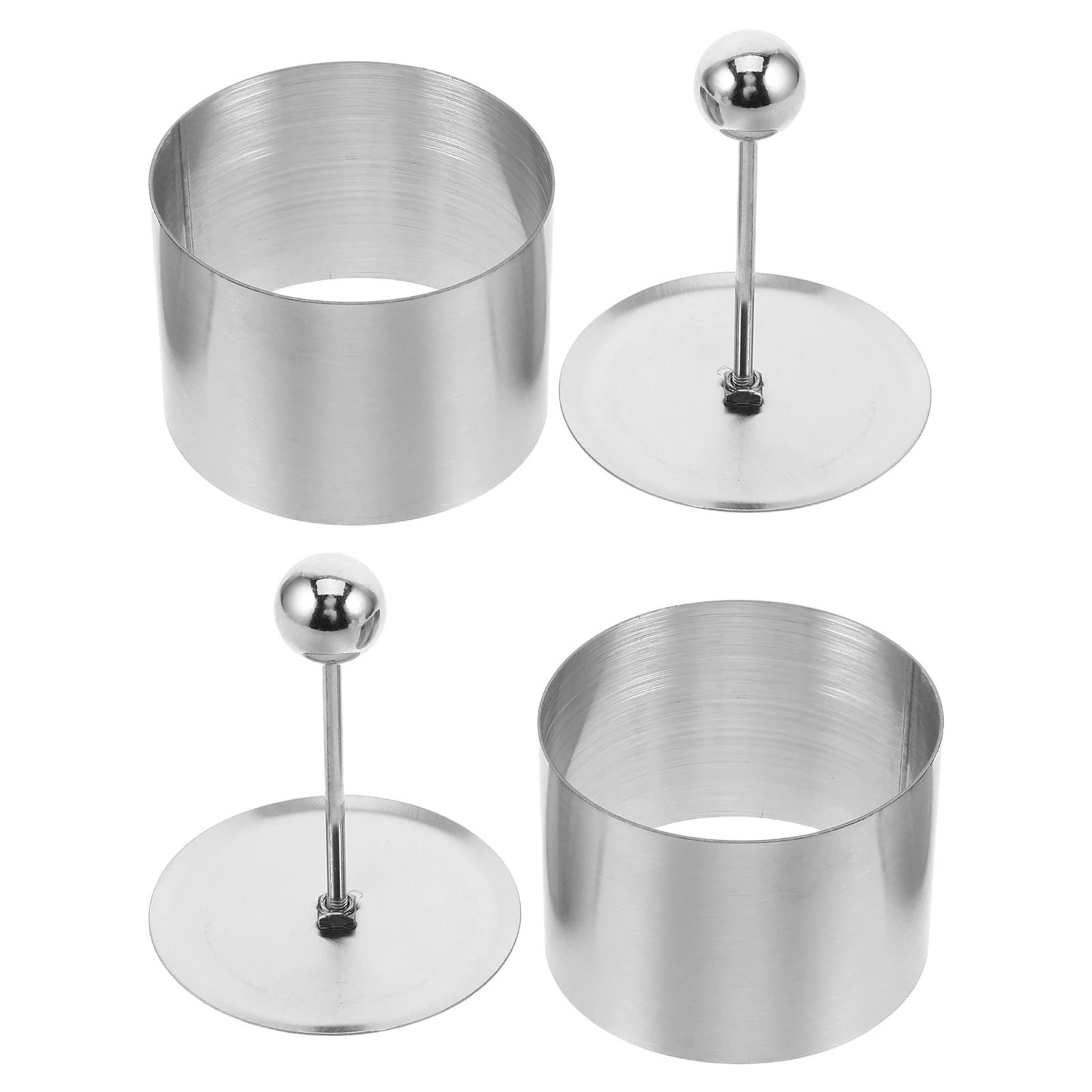 2pcs Round Stainless Steel Cake Ring Molds for Cold Dishes Desserts Kitchen Tools Supplies Versatile Design Mold Sets
2pcs Round Stainless Steel Cake Ring Molds for Cold Dishes Desserts Kitchen Tools Supplies Versatile Design Mold Sets