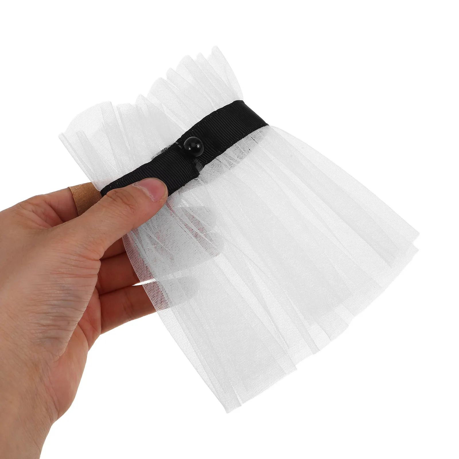 1Pair Mesh Pleated Fake Sleeves White Detachable Wrist Cuffs Pearl Decoration Lightweight Breathable Polyester Wedding Party
1Pair Mesh Pleated Fake Sleeves White Detachable Wrist Cuffs Pearl Decoration Lightweight Breathable Polyester Wedding Party