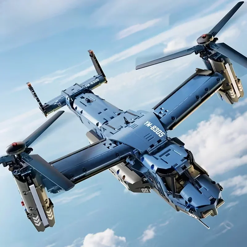 Набор строительных блоков «Военный вертолет V-22» из 1389 деталей, конструктор для детей, игрушка-самолет для домашнего декора
Набор строительных блоков «Военный вертолет V-22» из 1389 деталей, конструктор для детей, игрушка-самолет для домашнего декора