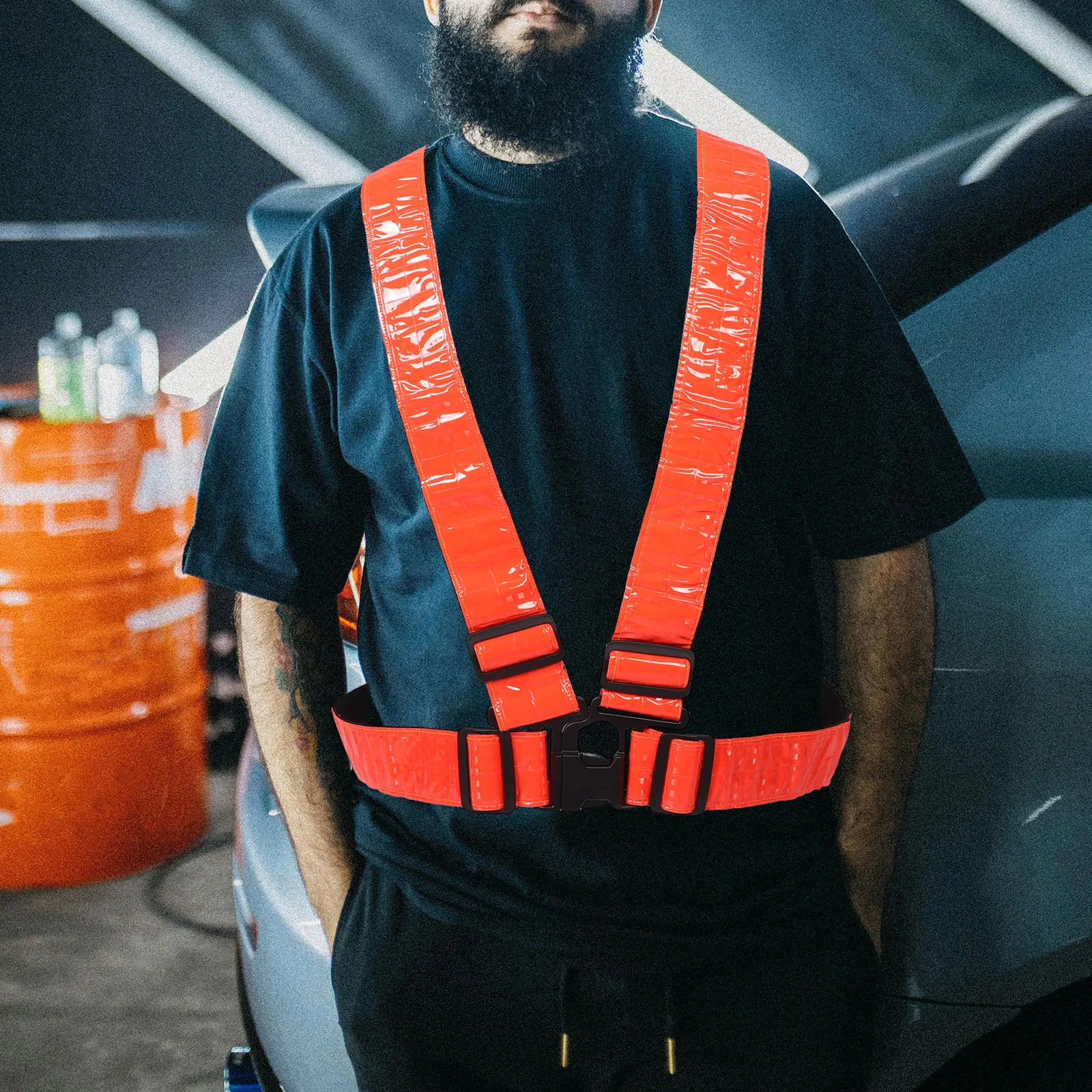 Reflective Vest High Visibility Safety Gear for Running Cycling with Adjustable Straps Lattice Reflective Sash Mesh Cooling
Reflective Vest High Visibility Safety Gear for Running Cycling with Adjustable Straps Lattice Reflective Sash Mesh Cooling