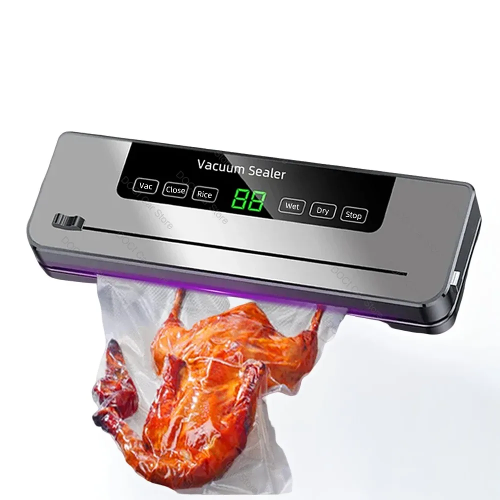 Electric Vacuum Sealer Dry Wet Food Sealed Packaging Kitchen Food Storage Seal Touch Key Built-In Cutter Knife With 10pcs Bags
Electric Vacuum Sealer Dry Wet Food Sealed Packaging Kitchen Food Storage Seal Touch Key Built-In Cutter Knife With 10pcs Bags