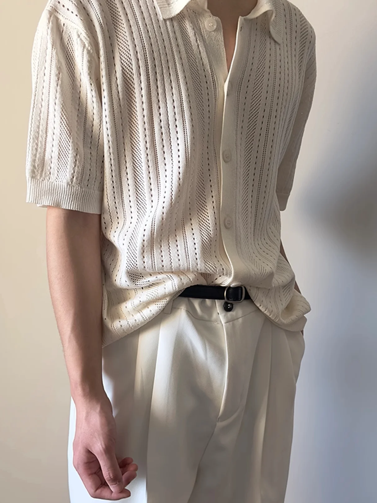 Korean Sle Hollow out Vintage Collar ort Sve Knitted Sweater Men Summer New Design Thin Pure Color Trendy Open Ca...
Korean Sle Hollow out Vintage Collar ort Sve Knitted Sweater Men Summer New Design Thin Pure Color Trendy Open Ca...