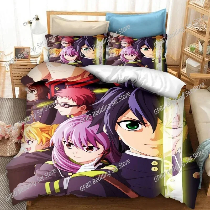 Anime Seraph of the End Mikaela Hyakuya Comfortable Duvet Cover Pillowcase Bedding Set Children Bedroom Decoration Home Textile
Anime Seraph of the End Mikaela Hyakuya Comfortable Duvet Cover Pillowcase Bedding Set Children Bedroom Decoration Home Textile