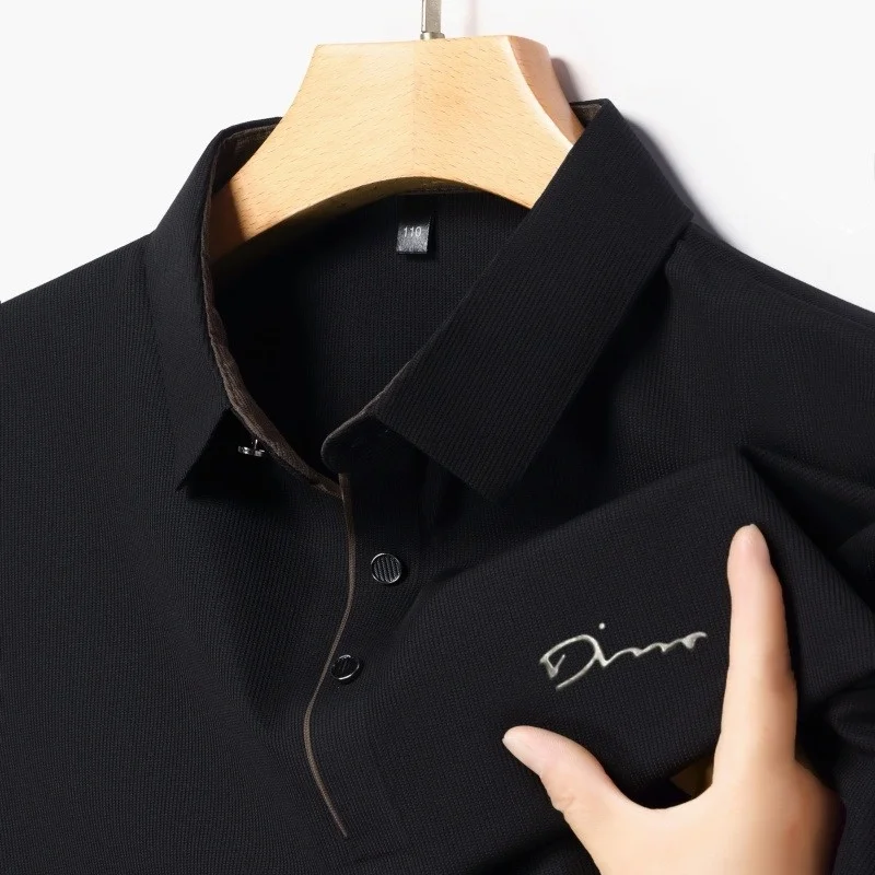 Men's new summer plain-color breathable POLO shirt for business casual daily commuting with buttons and a collar.
Men's new summer plain-color breathable POLO shirt for business casual daily commuting with buttons and a collar.