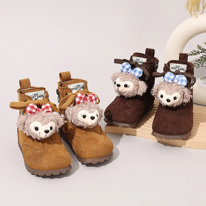 Disney Kids'Casual Shoes Mid-Calf Boots PU Leather Cartoon Winter Shoes For Soft Bottom Girls Anti-slip Brown Shoes
Disney Kids'Casual Shoes Mid-Calf Boots PU Leather Cartoon Winter Shoes For Soft Bottom Girls Anti-slip Brown Shoes