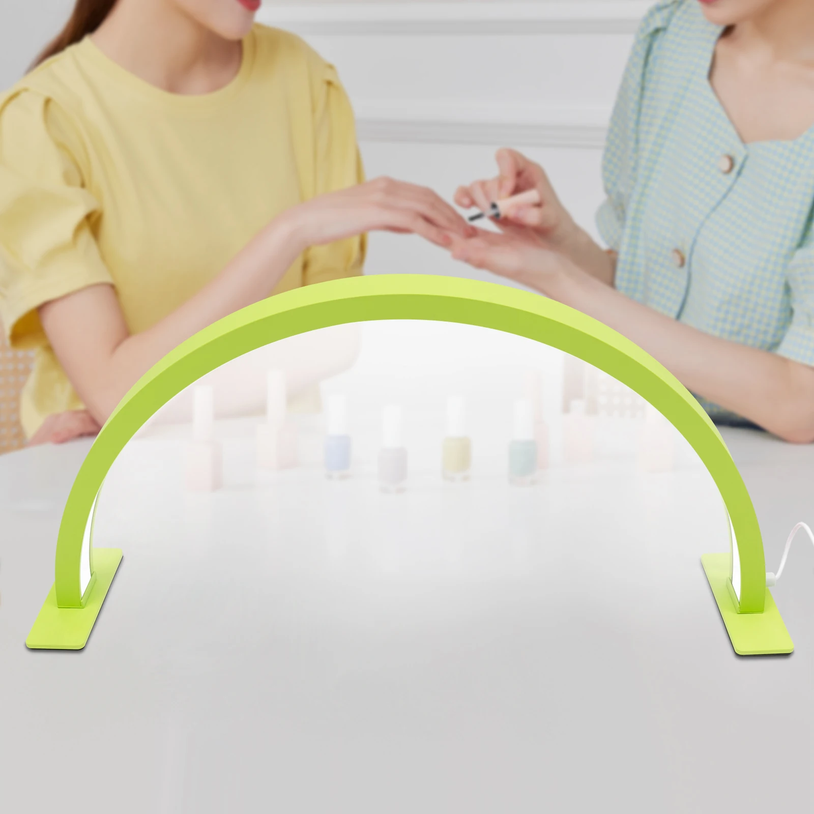 LED Half Moon Light Adjust Brightness 3000K‑6000 Half Moon Desk Lamp for Nail Art, Facial Spa, Skincare, Lash Extensions
LED Half Moon Light Adjust Brightness 3000K‑6000 Half Moon Desk Lamp for Nail Art, Facial Spa, Skincare, Lash Extensions