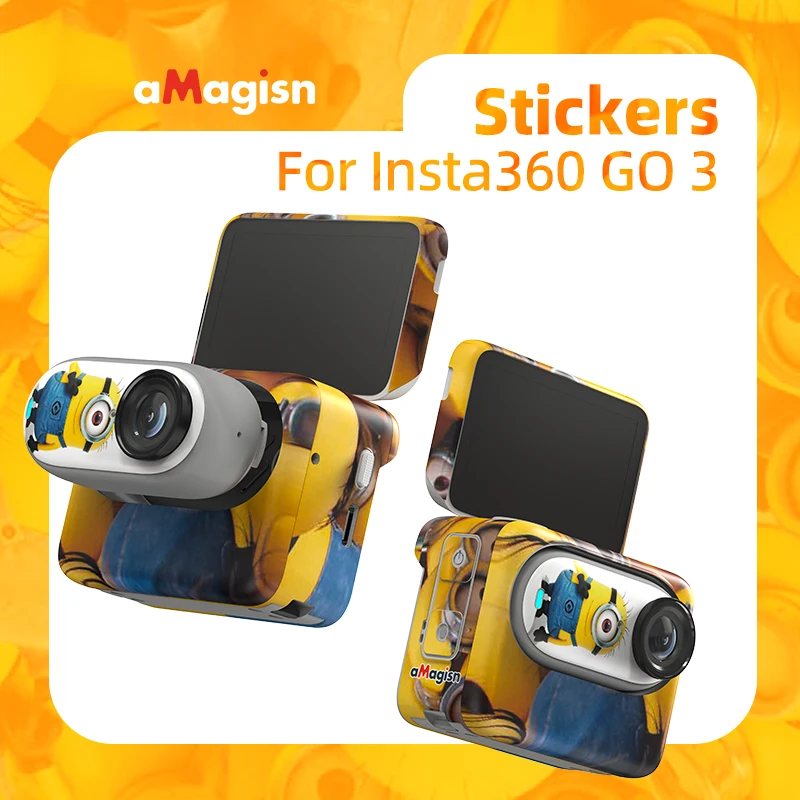 For Insta360 GO 3 Camera Color Stickers Protective Film Waterproof Scratch-proof Decals Removable Skin Insta 360 GO3 Accessory
For Insta360 GO 3 Camera Color Stickers Protective Film Waterproof Scratch-proof Decals Removable Skin Insta 360 GO3 Accessory