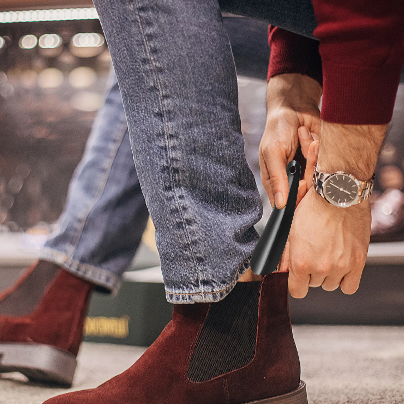 Plastic Shoe Horn Short Handle Shoehorn Tool Easy Wearing Comfortable Handle Senior Men Travel Small Shoehorn Pp Material
Plastic Shoe Horn Short Handle Shoehorn Tool Easy Wearing Comfortable Handle Senior Men Travel Small Shoehorn Pp Material