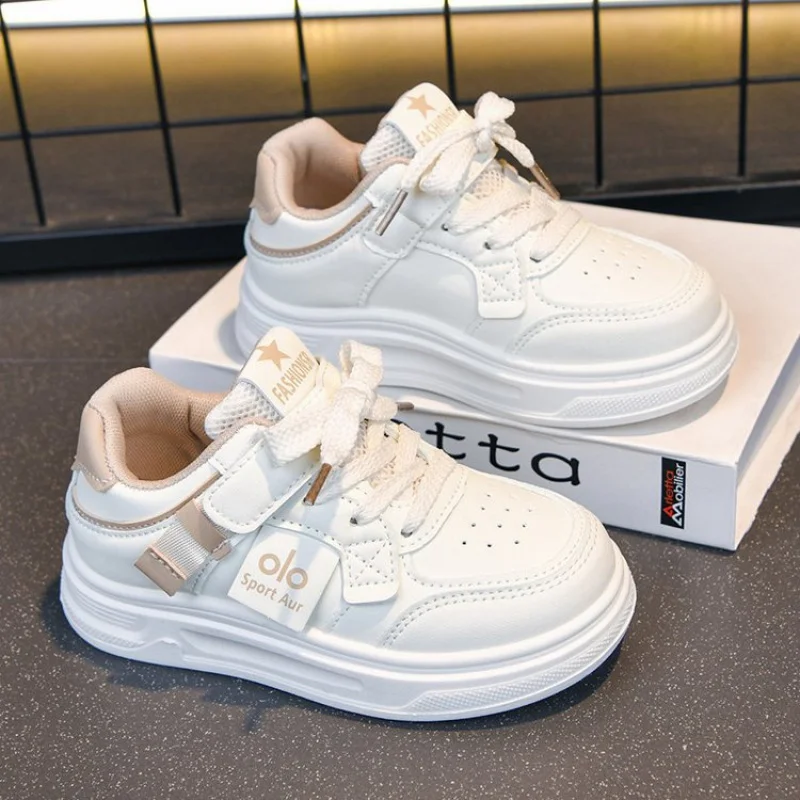 PU Leather Sport Shoes For Children Waterproof Trend Fashion Running Shoes For Boys Girls Breathable Teenager Kid's Sneakers
PU Leather Sport Shoes For Children Waterproof Trend Fashion Running Shoes For Boys Girls Breathable Teenager Kid's Sneakers