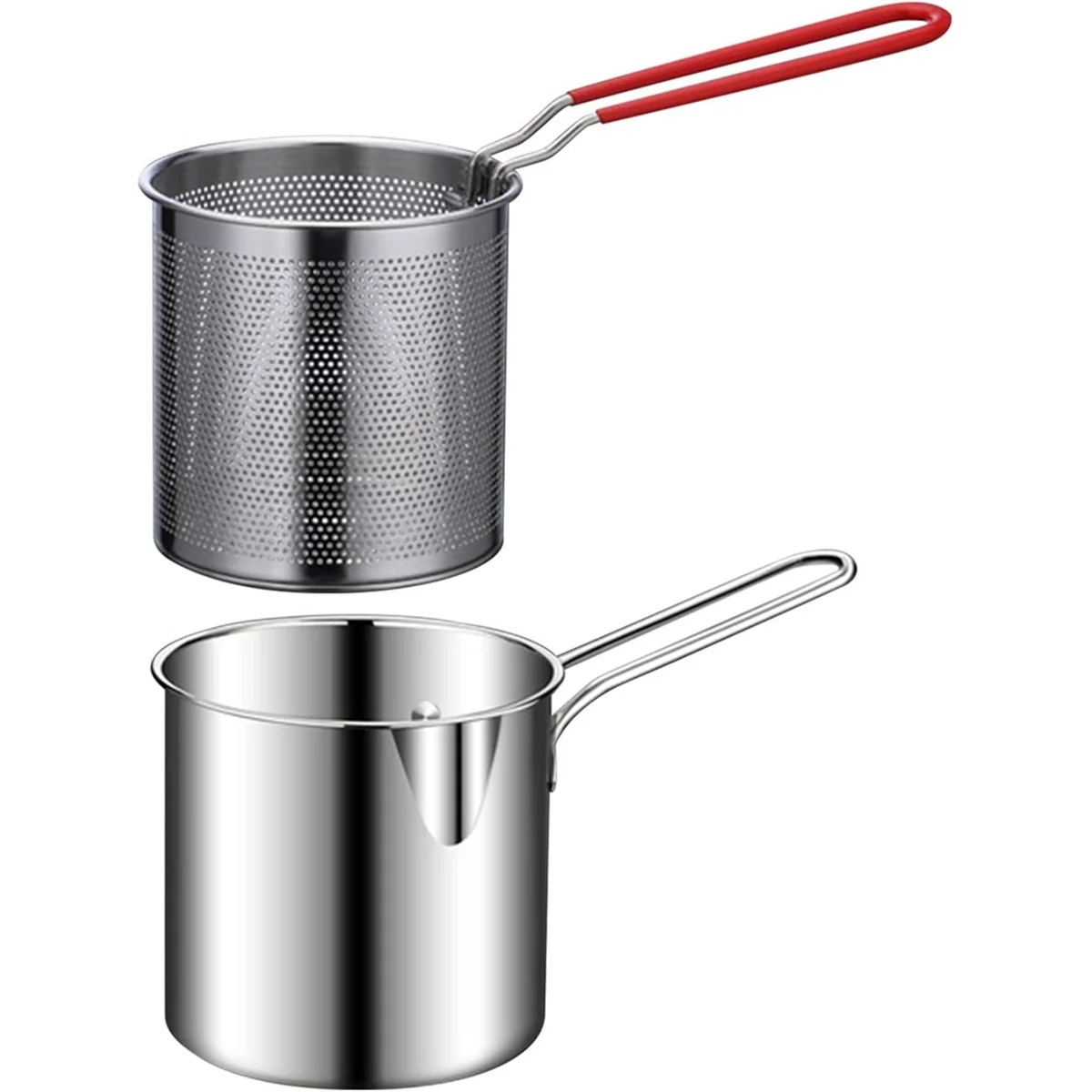 A61T-Frying Pot Deep Fryer Pot with Basket Stainless Steel Deep Fryer for Frying Fish Shrimp Chicken and Fries
A61T-Frying Pot Deep Fryer Pot with Basket Stainless Steel Deep Fryer for Frying Fish Shrimp Chicken and Fries