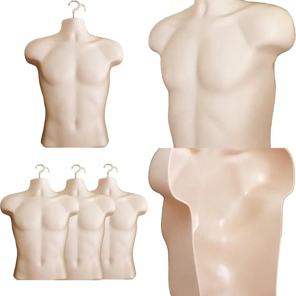 Stackable Hollow Back Male Mannequin Set, S-M Size, for T-Shirt Displays, Countertops, and Design Shows (Flesh Tone, 3-Pack)
Stackable Hollow Back Male Mannequin Set, S-M Size, for T-Shirt Displays, Countertops, and Design Shows (Flesh Tone, 3-Pack)