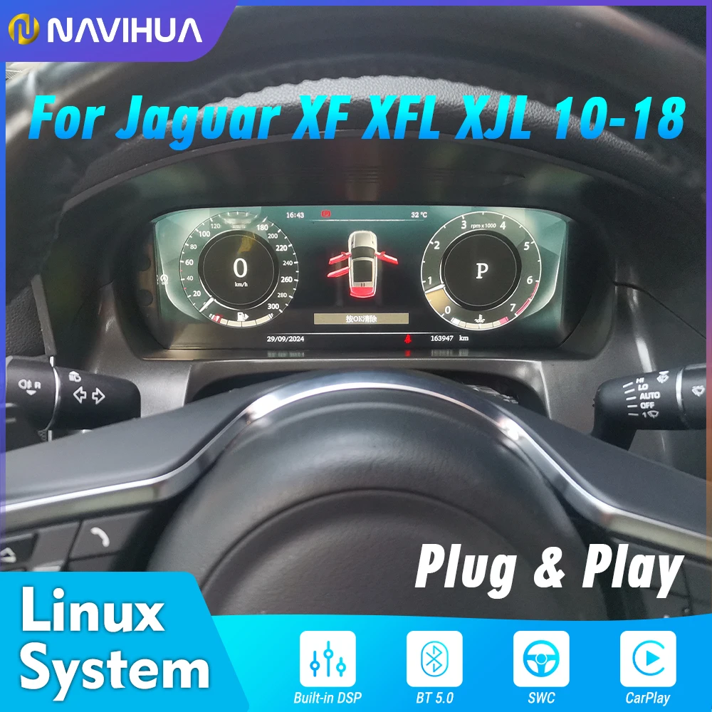 For Jaguar XF XFL XJL2010-2018 Car LCD Dashboard Player Digital Cluster Virtual Cockpit Instrument Speedometer Head Unit Screen
For Jaguar XF XFL XJL2010-2018 Car LCD Dashboard Player Digital Cluster Virtual Cockpit Instrument Speedometer Head Unit Screen