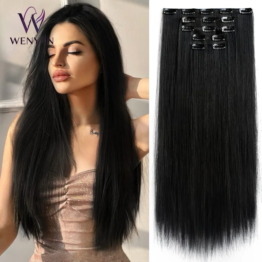 22 Inch Long Wavy 4PCS Thick Hairpieces Fiber Double Weft Synthetic Clip in Hair Extensions
22 Inch Long Wavy 4PCS Thick Hairpieces Fiber Double Weft Synthetic Clip in Hair Extensions