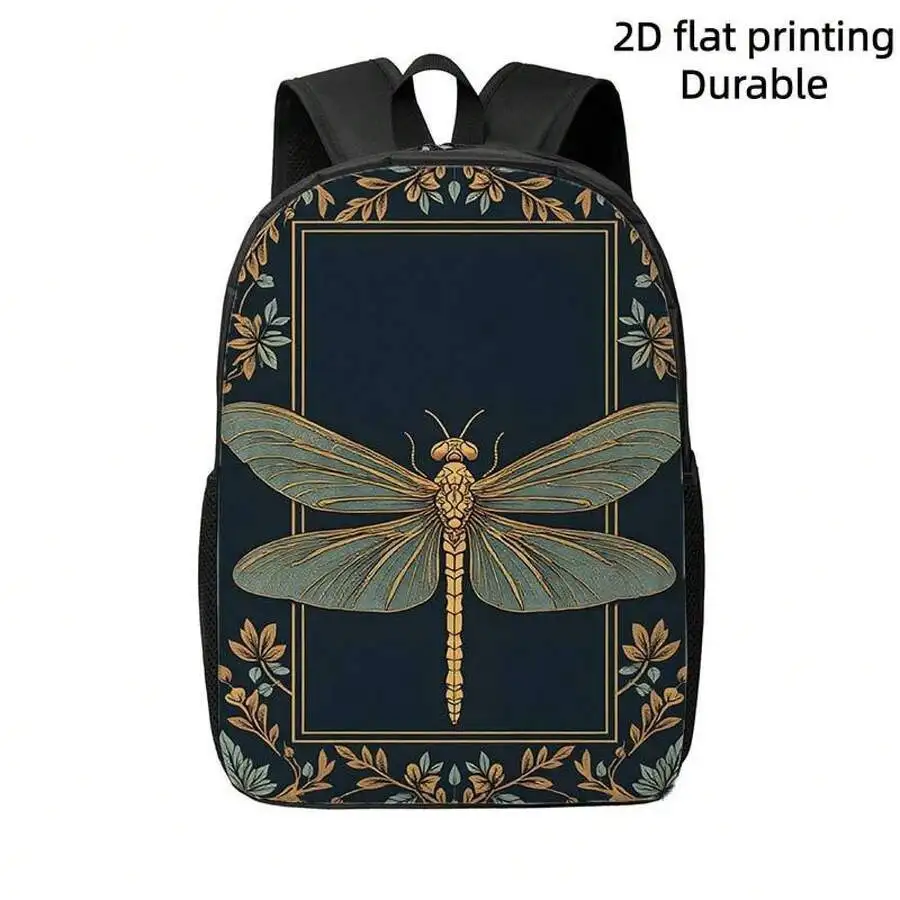 Lightweight Large Capacity Dragonfly Floral Print Backpack Adjustable Straps Travel Daypack For Commuting College Outdoor
Lightweight Large Capacity Dragonfly Floral Print Backpack Adjustable Straps Travel Daypack For Commuting College Outdoor