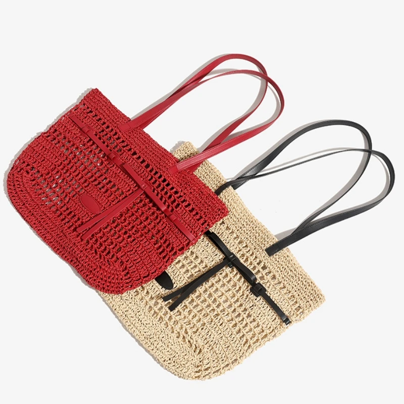 2026 Summer New Beach Vacation Raffia Woven Shoulder Bag Versatile Large Capacity Mesh Hollow Out Design Straw Beach Bag
2026 Summer New Beach Vacation Raffia Woven Shoulder Bag Versatile Large Capacity Mesh Hollow Out Design Straw Beach Bag
