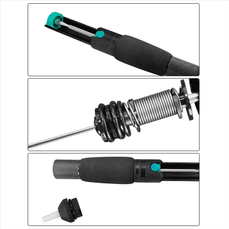 Ручной нескользящий мощный экстрактор припоя для сварки, помощь при пайке, автоматический насос для припоя, сильное всасывание
Ручной нескользящий мощный экстрактор припоя для сварки, помощь при пайке, автоматический насос для припоя, сильное всасывание