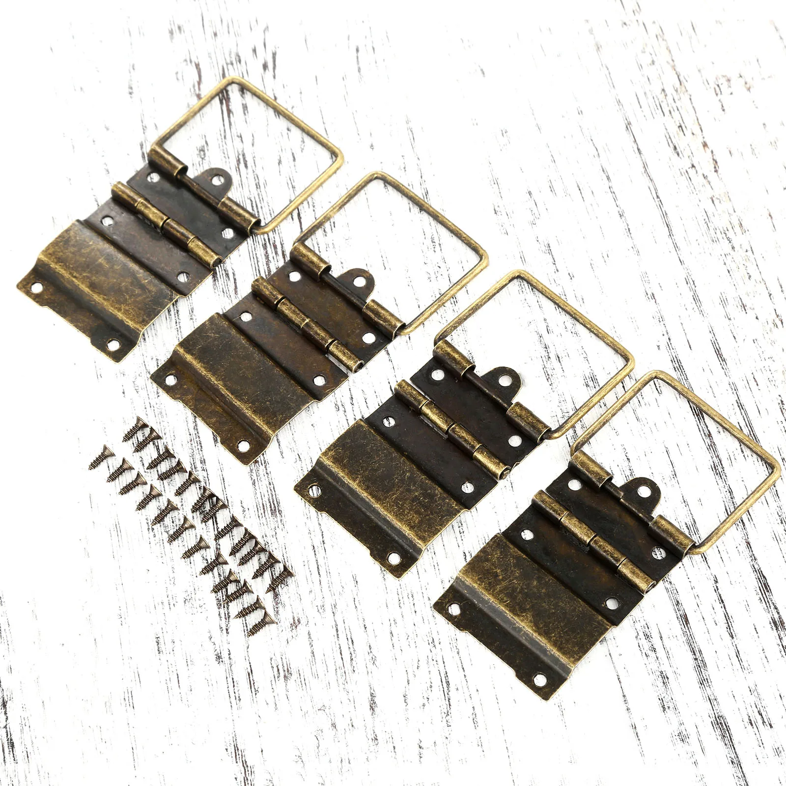 4pcs 34*53MM Antique Cabinet Hinges Door Hinges Drawer Jewellery Box Hinges For Furniture Hardware
4pcs 34*53MM Antique Cabinet Hinges Door Hinges Drawer Jewellery Box Hinges For Furniture Hardware