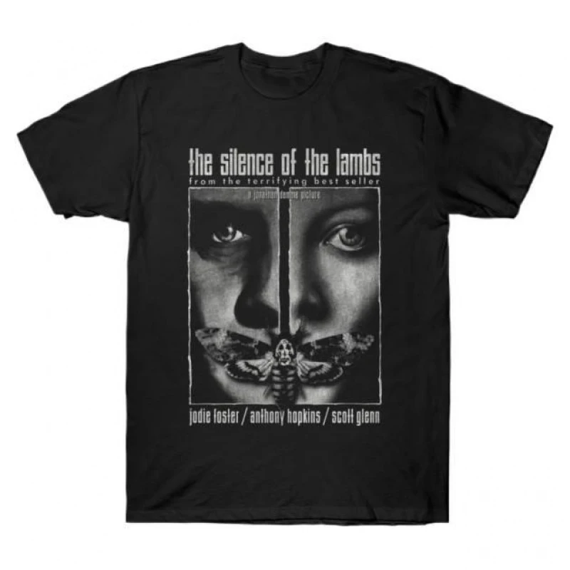0426 Silence of the lambs Horror movie Hannibal Gift t shirt Scary Cannibal Graphic Clothes 100% cotton All size Tee S-6XL
0426 Silence of the lambs Horror movie Hannibal Gift t shirt Scary Cannibal Graphic Clothes 100% cotton All size Tee S-6XL