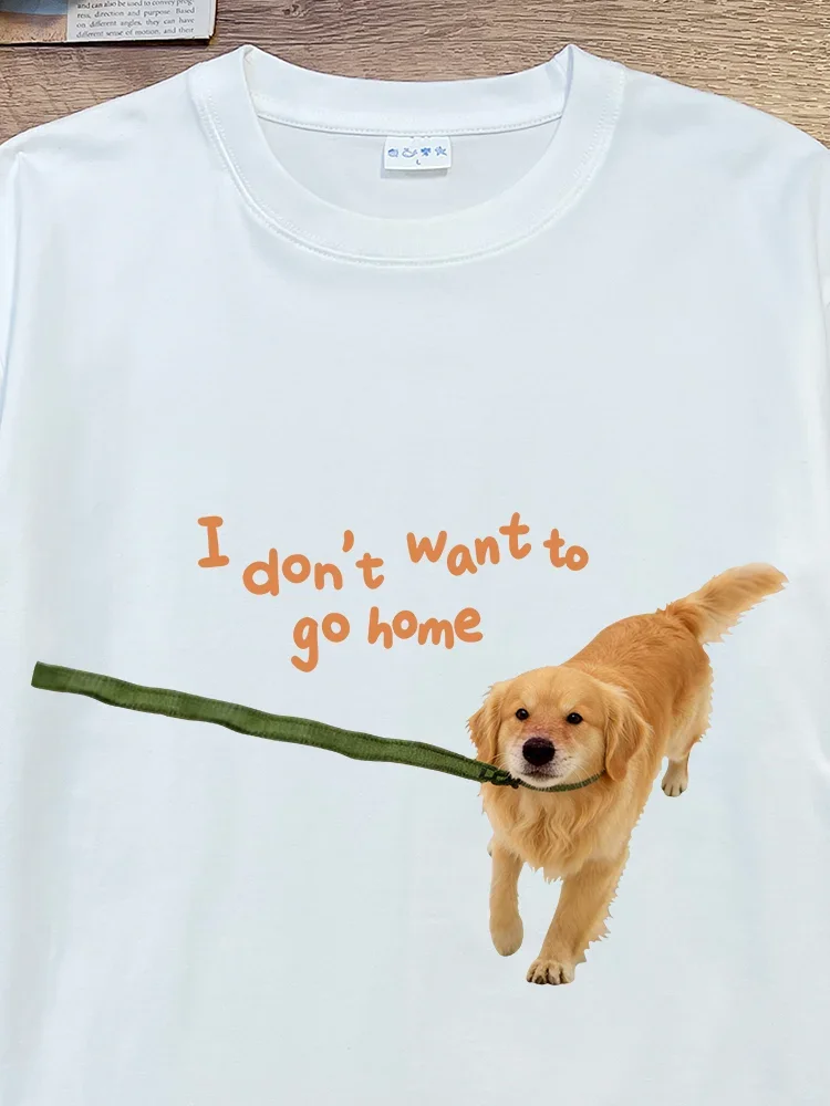 Large Size Pure Cotton Short Sleeve Pet T-Shirt Fun Dog Print Breathable Comfortable Sporty Loose Fit for Men And Women
Large Size Pure Cotton Short Sleeve Pet T-Shirt Fun Dog Print Breathable Comfortable Sporty Loose Fit for Men And Women