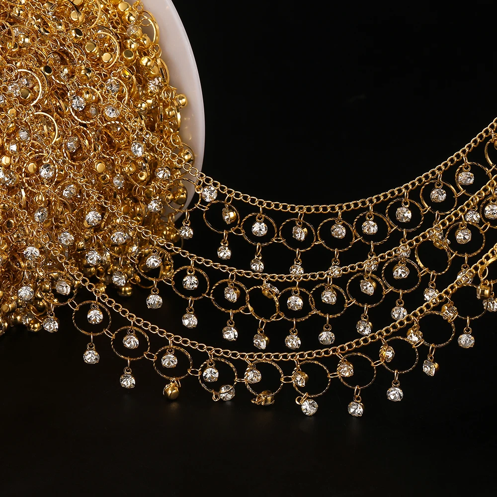 1meter/39.37in Copper Chain With Rhinestone Beads Pendant DIY Bracelet Necklace For Jewelry Making Supplies
1meter/39.37in Copper Chain With Rhinestone Beads Pendant DIY Bracelet Necklace For Jewelry Making Supplies