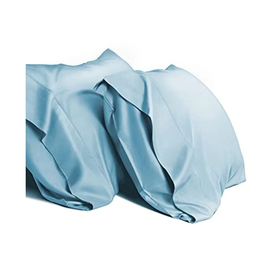 Queen Size Cooling Pillowcases Set of 2 for Hair and Skin Friendly Use Light Blue 20x30 Inches Ideal for Hot Sleepers and Sensi
Queen Size Cooling Pillowcases Set of 2 for Hair and Skin Friendly Use Light Blue 20x30 Inches Ideal for Hot Sleepers and Sensi