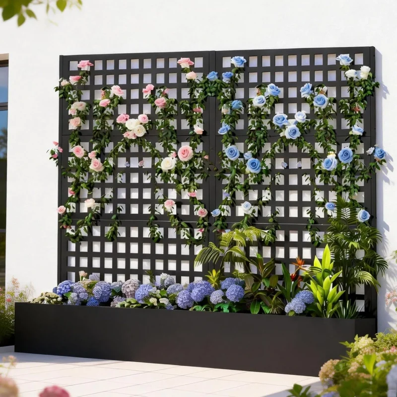 2026 New:Planter Box , Black Raised Garden Bed, Privacy Screen Planters with Trellis Climbing Plants Veget
2026 New:Planter Box , Black Raised Garden Bed, Privacy Screen Planters with Trellis Climbing Plants Veget