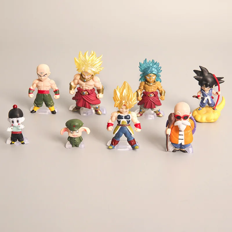 8pcs/set forAnime Dragon Ball Mini kawaii standing posture Action Figure PVC Model Toys doll Desk Decor car ornament Gifts
8pcs/set forAnime Dragon Ball Mini kawaii standing posture Action Figure PVC Model Toys doll Desk Decor car ornament Gifts