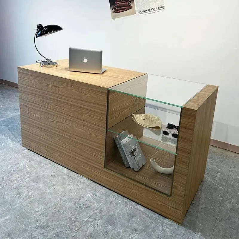 Checkout page Glass display cabinet Anti-wood grain bar counter Women's clothing store Nakajima desk decorative cabinet is
Checkout page Glass display cabinet Anti-wood grain bar counter Women's clothing store Nakajima desk decorative cabinet is