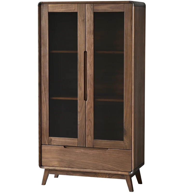 North American black walnut Nordic modern simple all-solid wood wine cabinet living room tea cabinet
North American black walnut Nordic modern simple all-solid wood wine cabinet living room tea cabinet