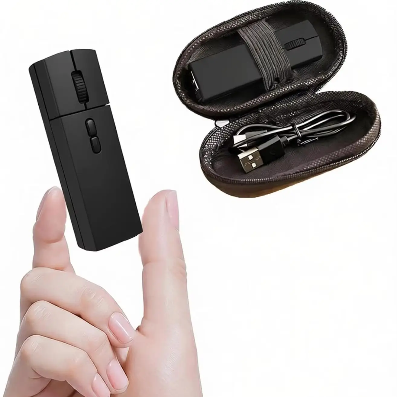 Mini Pocket Wireless Mouse 2.4G & Bluetooth Compact Mouse Quiet Keys Rechargeable Ergonomic Office Mice for Laptop PC Tablet
Mini Pocket Wireless Mouse 2.4G & Bluetooth Compact Mouse Quiet Keys Rechargeable Ergonomic Office Mice for Laptop PC Tablet