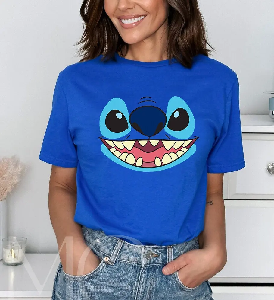 Womens Lilo Stitch T Shirt Blue Disney Cartoon Print Cotton Soft Casual Tee Sports Inner Wear for Daily Anime Social Campus Home
Womens Lilo Stitch T Shirt Blue Disney Cartoon Print Cotton Soft Casual Tee Sports Inner Wear for Daily Anime Social Campus Home