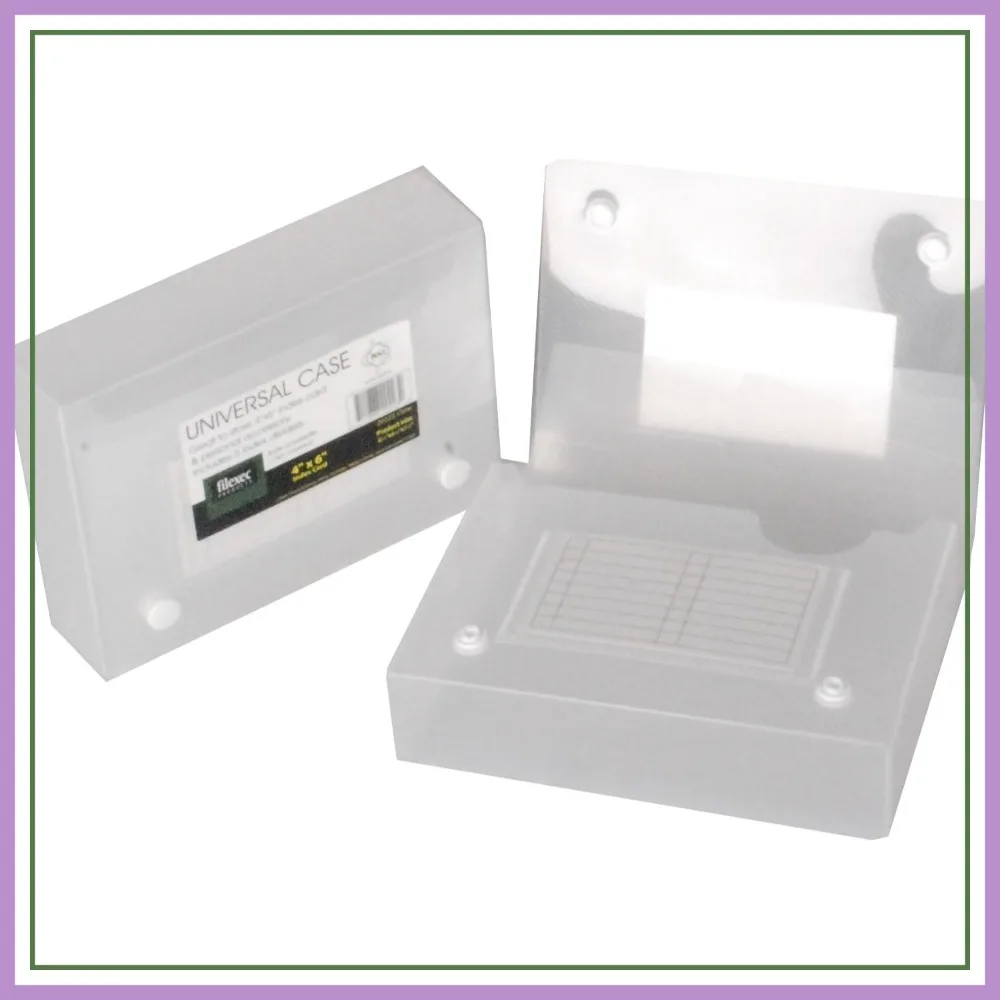Filexec Products 4 x 6 Inches Index Card Case, Clear, Pack of 2 (50305-20223)
Filexec Products 4 x 6 Inches Index Card Case, Clear, Pack of 2 (50305-20223)