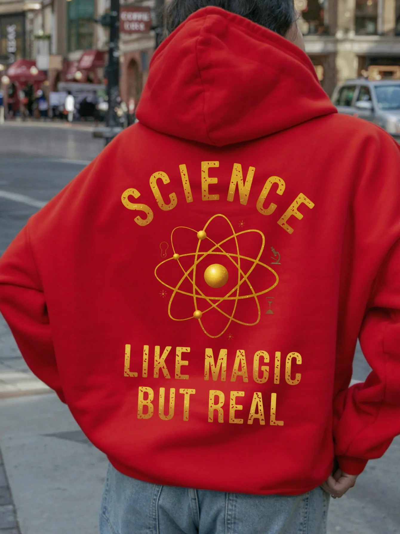 Женская флисовая толстовка-пуловер с научной тематикой и принтом «наука, как волшебная, но настоящая» со слоганом и атомной модели — зима свободного кроя
Женская флисовая толстовка-пуловер с научной тематикой и принтом «наука, как волшебная, но настоящая» со слоганом и атомной модели — зима свободного кроя