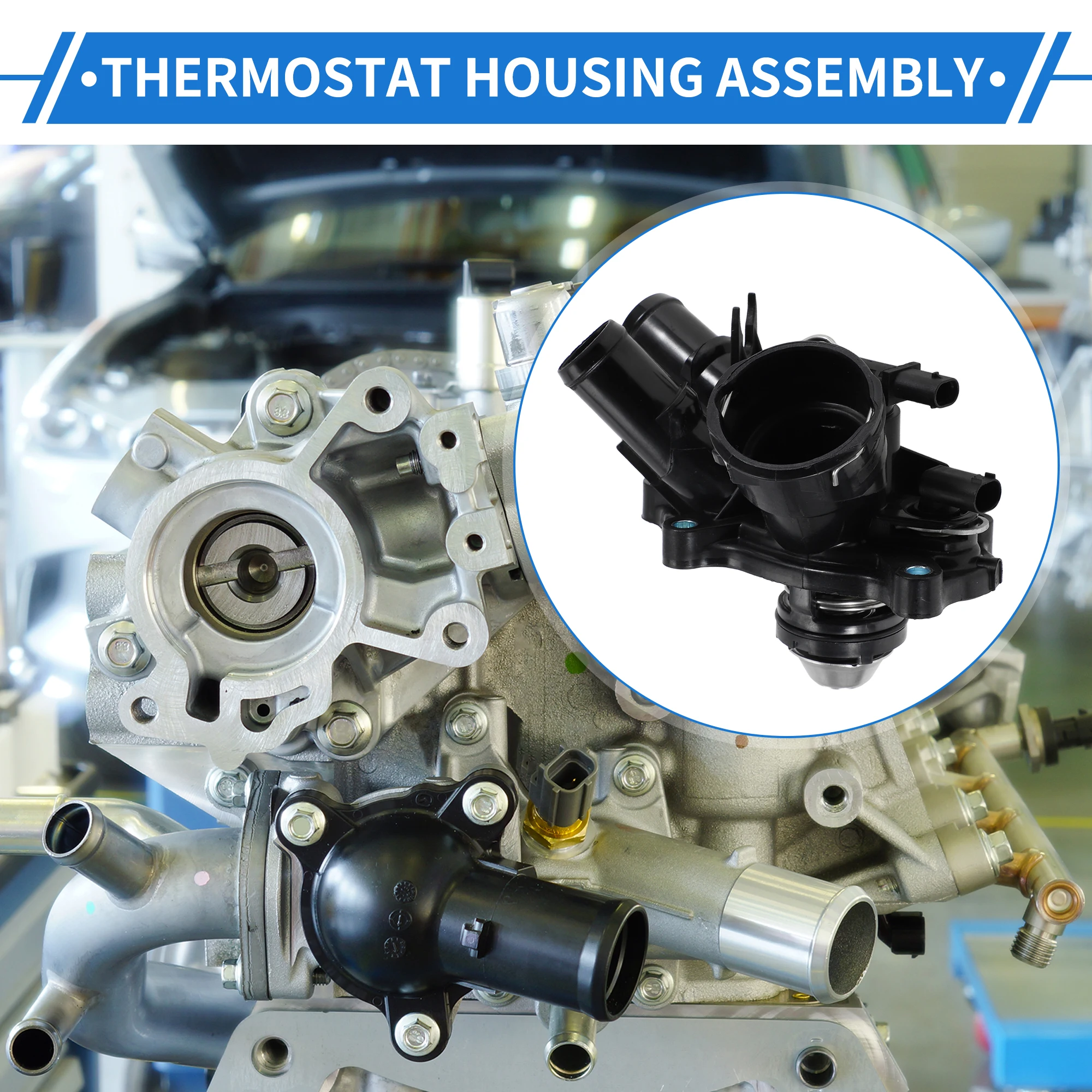 X Autohaux No.2712000315 Coolant Thermostat Housing Assembly for Mercedes-Benz W205 C250
X Autohaux No.2712000315 Coolant Thermostat Housing Assembly for Mercedes-Benz W205 C250