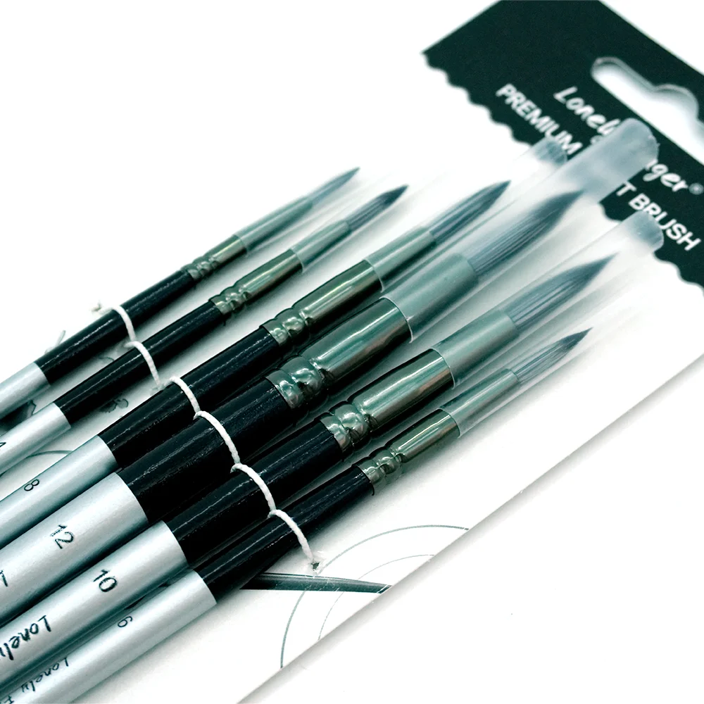 6Pcs Assorted Nylon Artist Paint Brushes Wood Handle for Watercolor Acrylic Oil Gouache Beginner Student Art Craft Supplies
6Pcs Assorted Nylon Artist Paint Brushes Wood Handle for Watercolor Acrylic Oil Gouache Beginner Student Art Craft Supplies