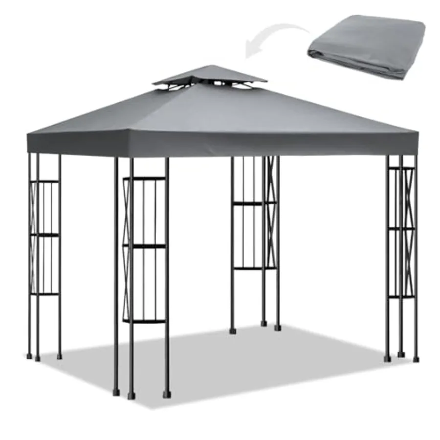 10x10 Canopy Replacement top Double Tiered Polyester Replacement Canopy for Gazebo Pergolas Tent Patio Roof Top Cover Frame Not
10x10 Canopy Replacement top Double Tiered Polyester Replacement Canopy for Gazebo Pergolas Tent Patio Roof Top Cover Frame Not