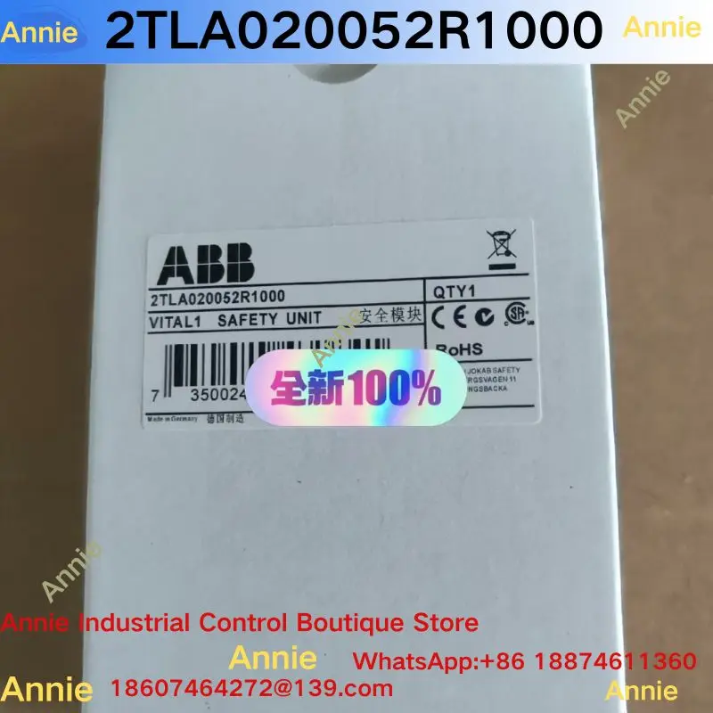 Brand new safety relay 2TLA020052R1000
Brand new safety relay 2TLA020052R1000