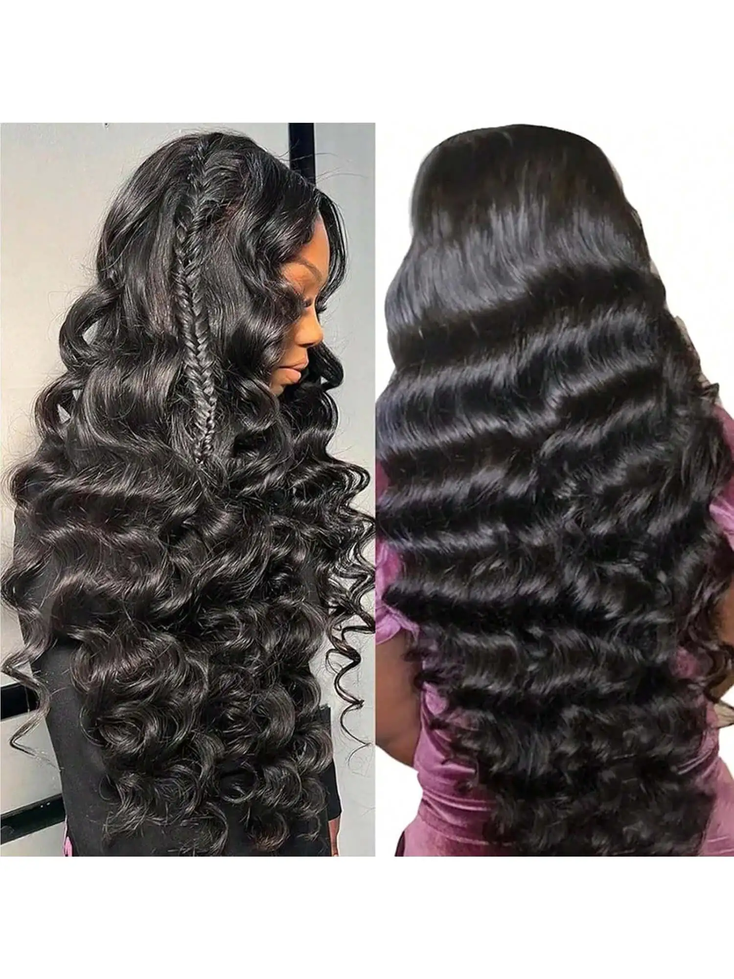 Human Hair Loose Wave Lace Front Wigs 100%Human Hair Pre Plucked Pre Cut Loose Deep Wave Wig HD Transparent 4x4 Lace Closure Wig
Human Hair Loose Wave Lace Front Wigs 100%Human Hair Pre Plucked Pre Cut Loose Deep Wave Wig HD Transparent 4x4 Lace Closure Wig