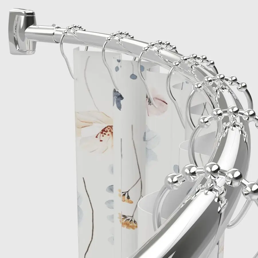 5085 inches Curved Shower Rod, Extra Wide, Rustproof, Round Shower Curtain Rod for Bathroom, Shower Stall, Need to Drill, Silver
5085 inches Curved Shower Rod, Extra Wide, Rustproof, Round Shower Curtain Rod for Bathroom, Shower Stall, Need to Drill, Silver