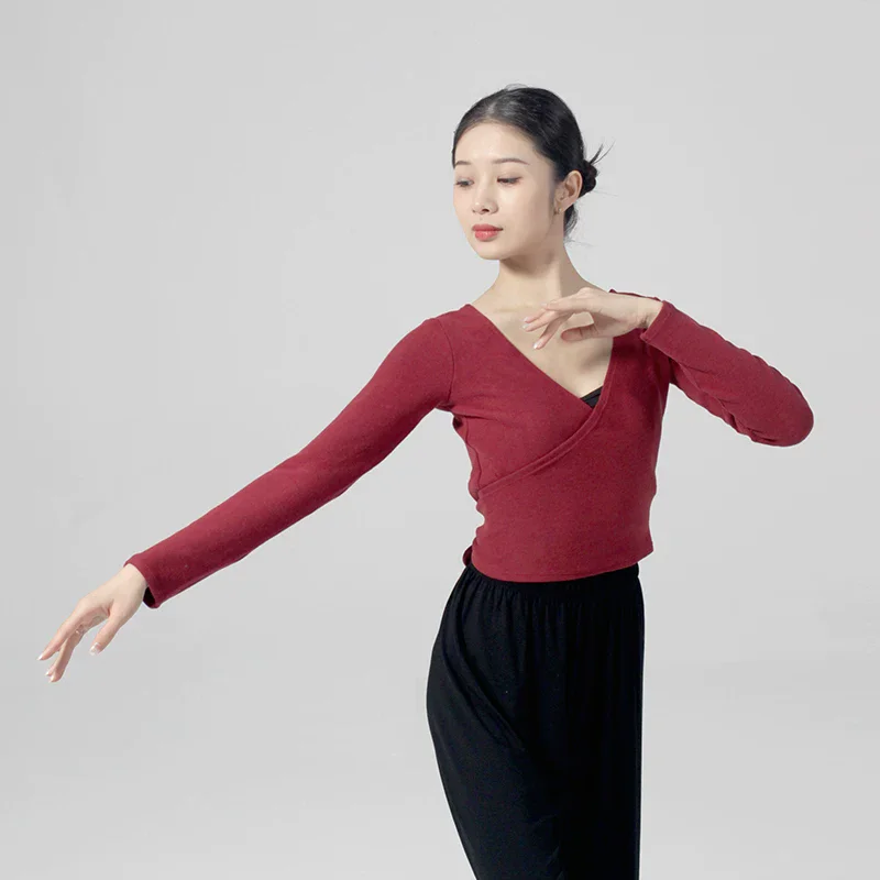 Adult Dance Cardigan Long Sleeve V-Neck Ballet Suit Spring and Autumn New Practice Suit Dancing Suit Women
Adult Dance Cardigan Long Sleeve V-Neck Ballet Suit Spring and Autumn New Practice Suit Dancing Suit Women