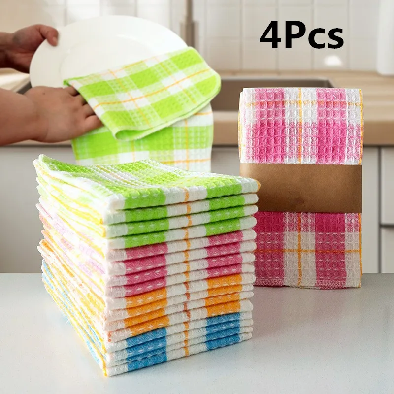 4 шт./упак. 35x40 см хлопковые кухонные полотенца для посудомоечной машины мочалки бытовая чистящая ткань
4 шт./упак. 35x40 см хлопковые кухонные полотенца для посудомоечной машины мочалки бытовая чистящая ткань