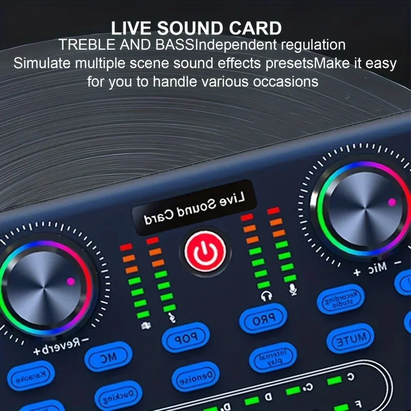 HD X60 Sound Card English Version Professional Sound Cards Audio Mixer For Karaoke Broadcast KTV Singing Live Sound Mixer
HD X60 Sound Card English Version Professional Sound Cards Audio Mixer For Karaoke Broadcast KTV Singing Live Sound Mixer