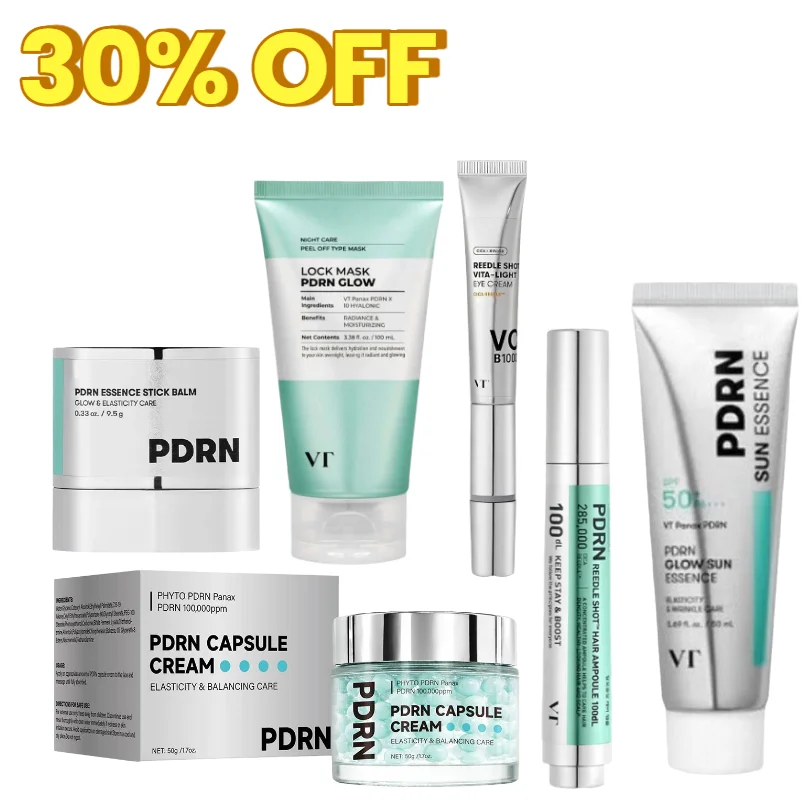VT PDRN Complete Skincare Set, Sun Essence & Cica Needle Serum, Hydrating Anti-Aging, UVA/UVB Protection Korean Skin Care
VT PDRN Complete Skincare Set, Sun Essence & Cica Needle Serum, Hydrating Anti-Aging, UVA/UVB Protection Korean Skin Care